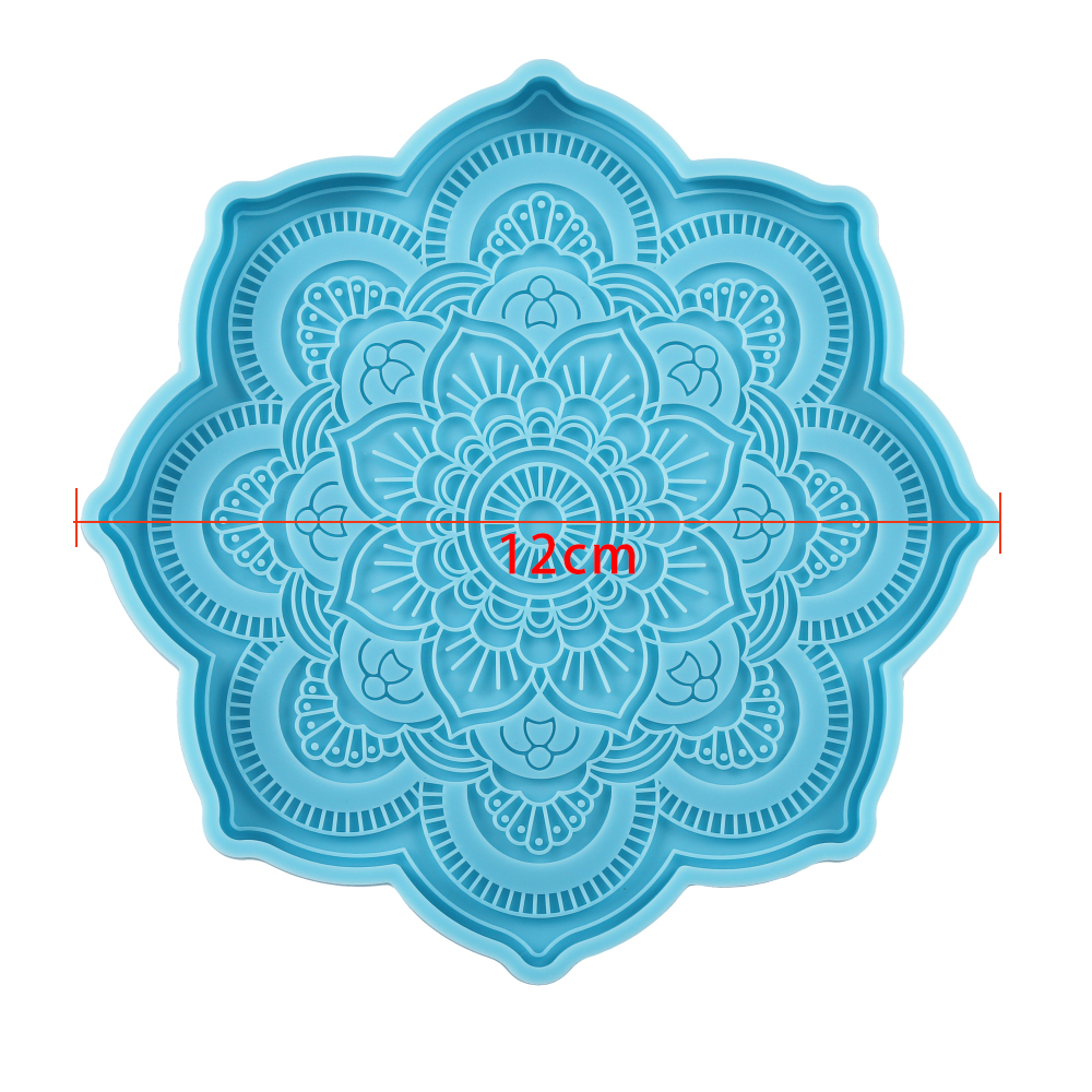 Mandala Coaster Silicone Mold  - Coaster Mold Round บทวิจารณ์และราคา