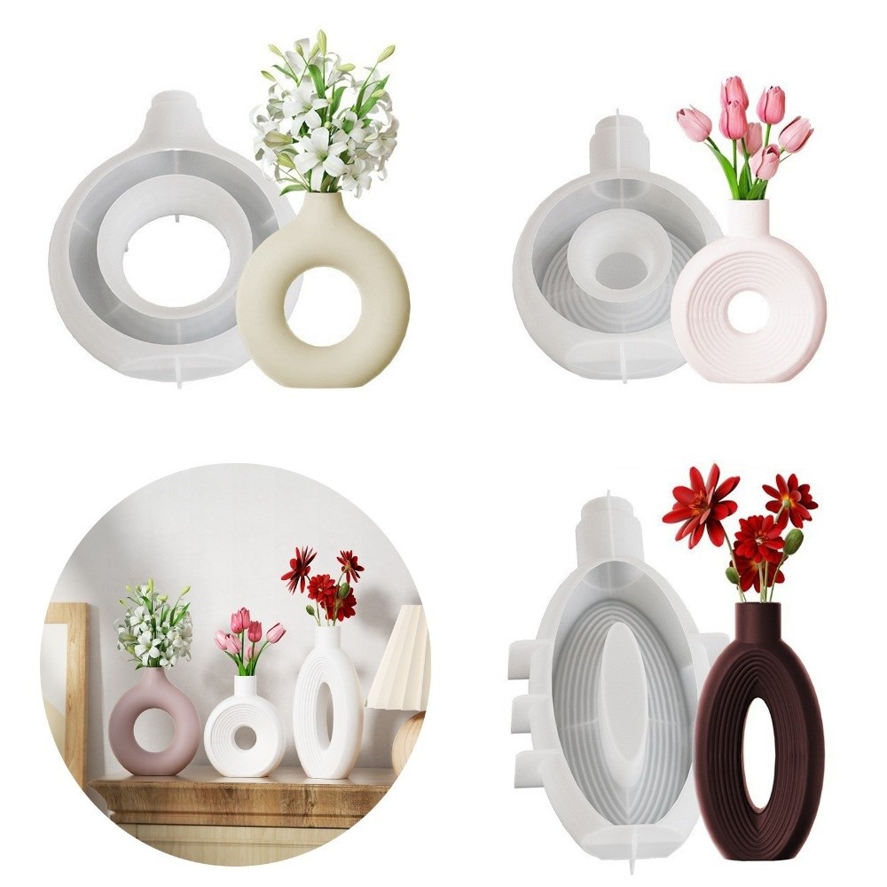Oval Stripe Silicone Vase Mold - Resin Craft Workshop บทวิจารณ์และราคา