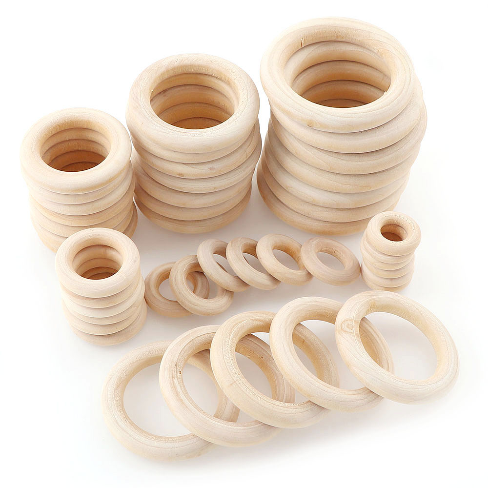 Unfinished Wooden Rings 20-60m - Wood Ring Blank บทวิจารณ์และราคา