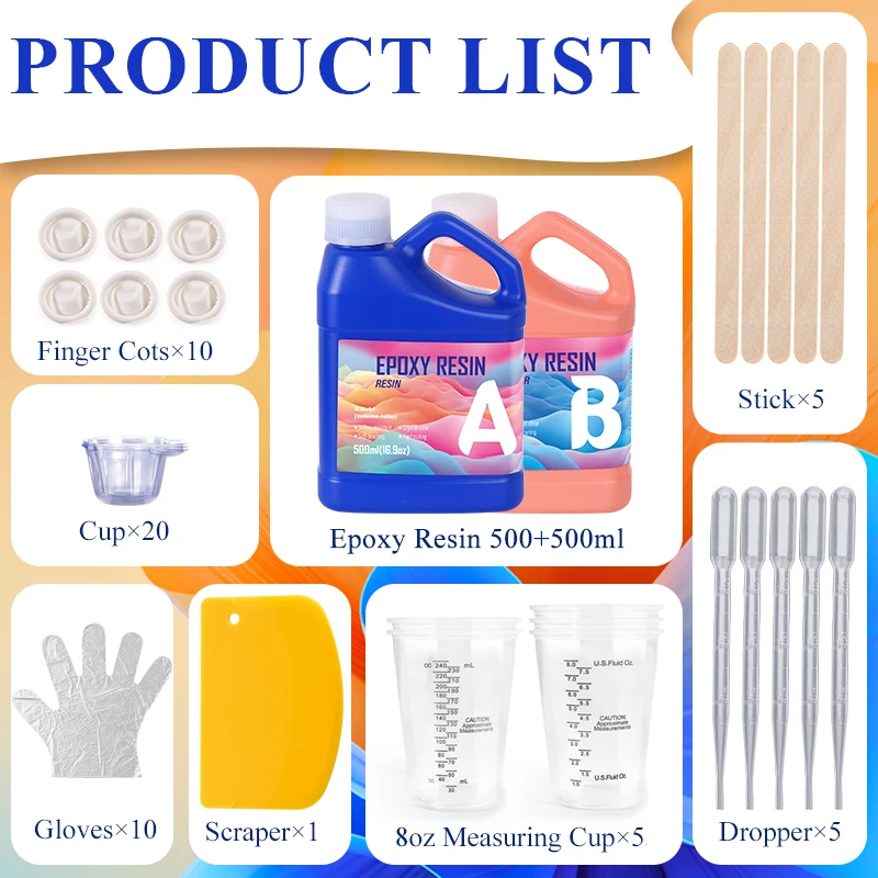Easy Mixing Epoxy Resin Kit Cr - Epoxy Uv Resin Kit บทวิจารณ์และราคา