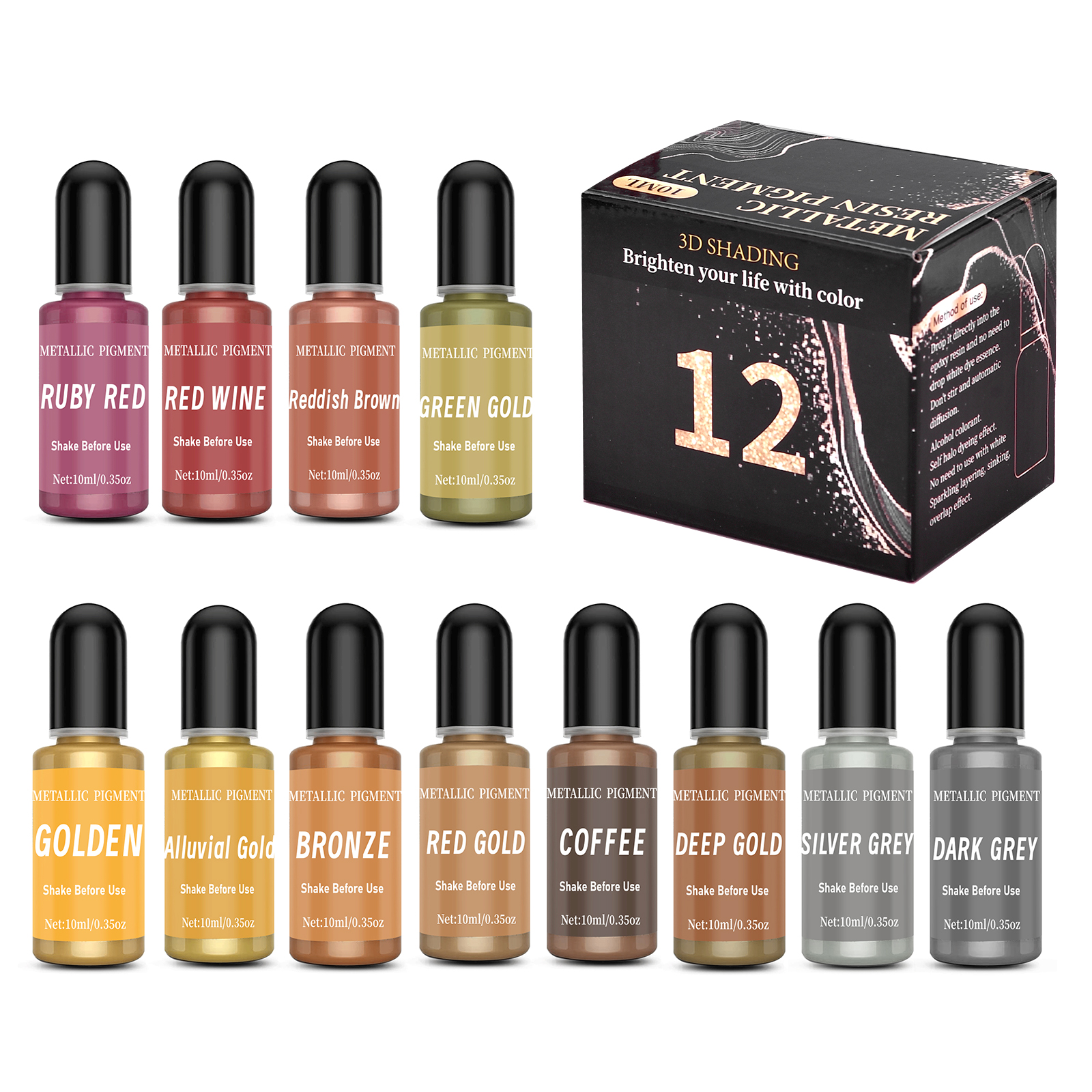 1set Art Ink Alcohol Epoxy Res - Resin Dye Alcohol บทวิจารณ์และราคา