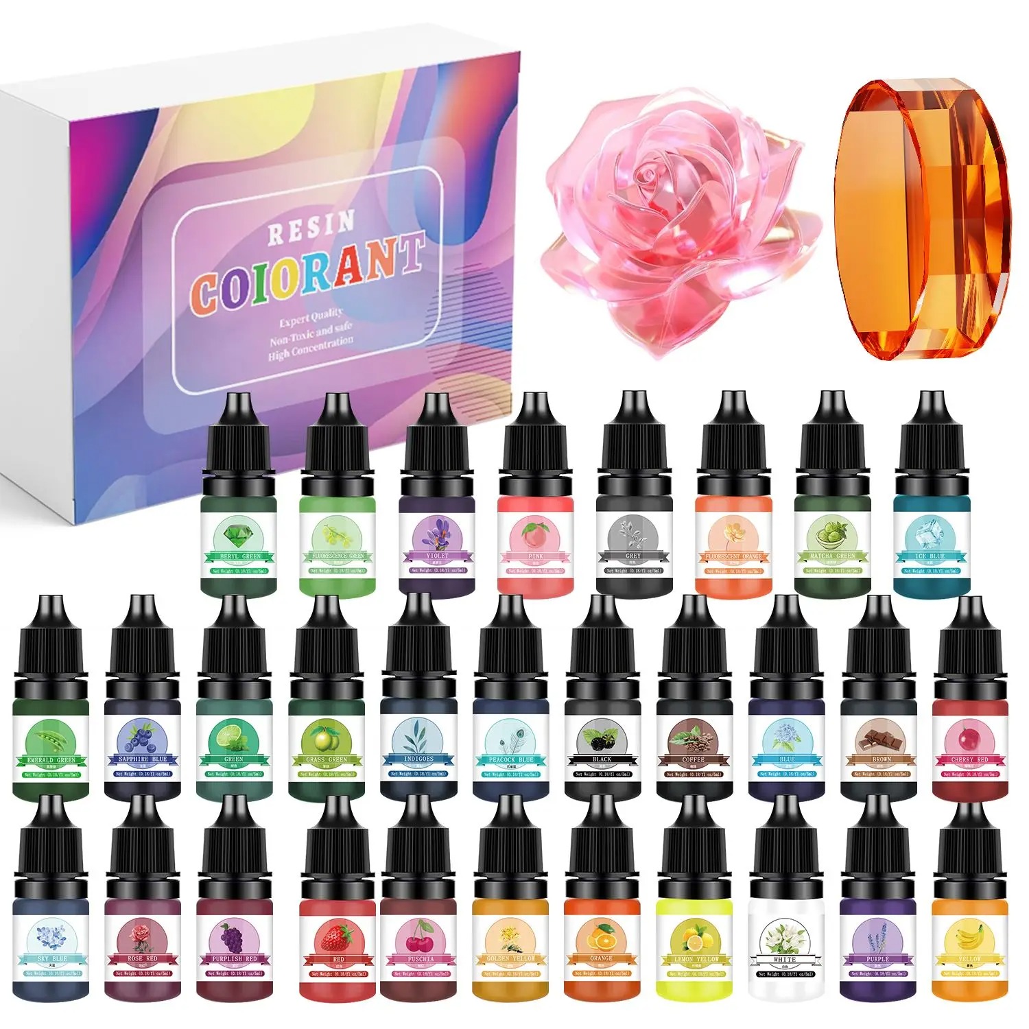 30Colors 5ml Epoxy Resin Pigme - Epoxy Uv Resin Kit บทวิจารณ์และราคา