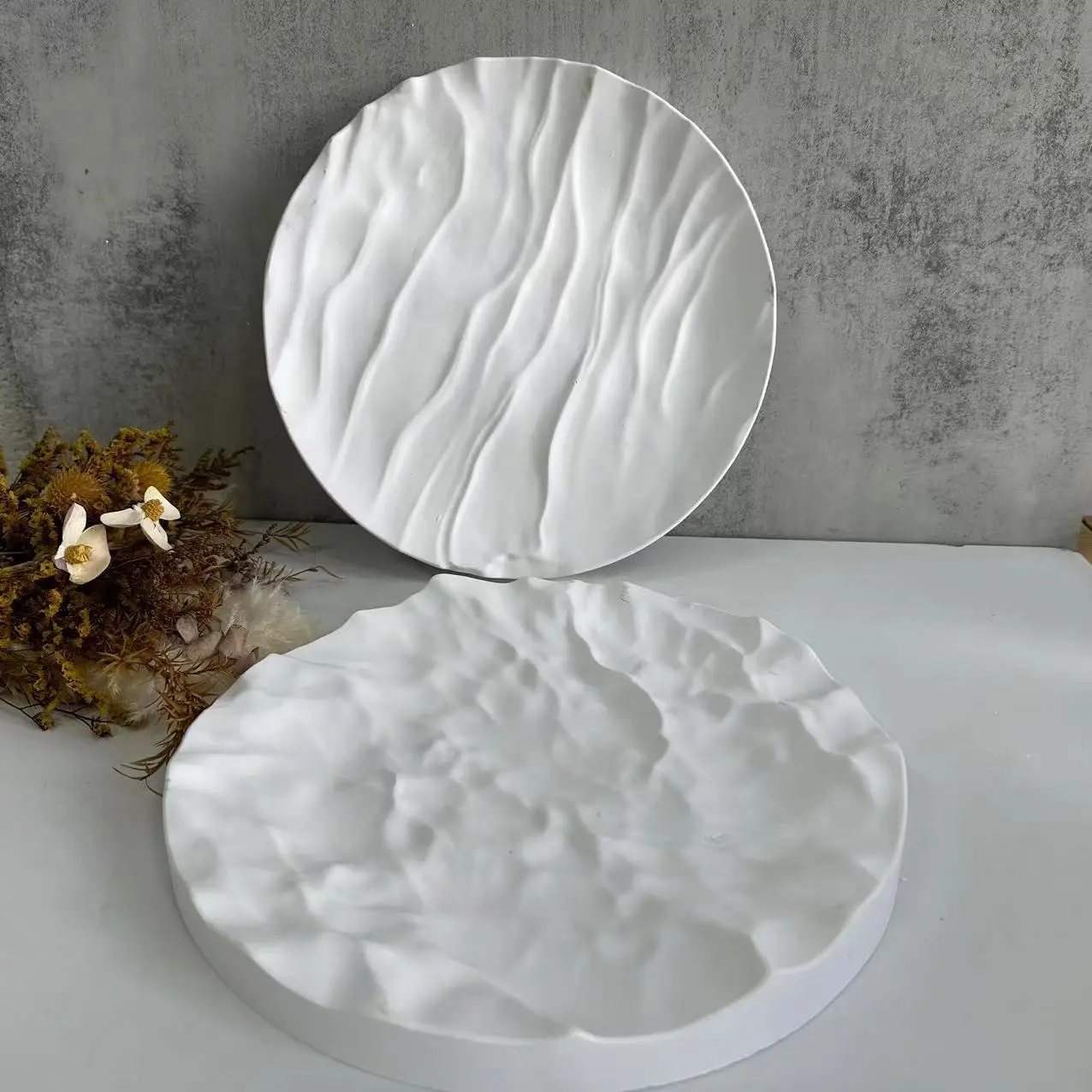 Irregular Ocean Waves Large Ro - Coaster Mold Round บทวิจารณ์และราคา
