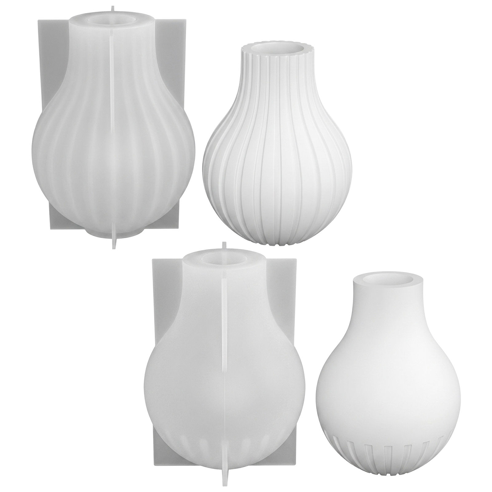 Silicone Vase Mold with Stripe - Resin Craft Ideas บทวิจารณ์และราคา