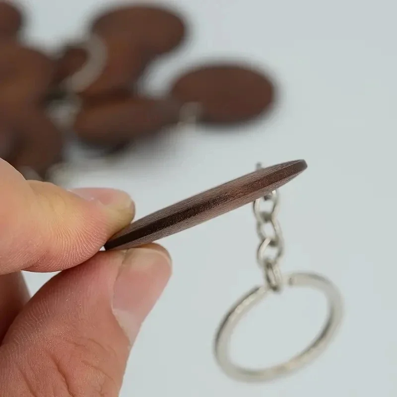 10Pcs Wooden Keychains Vintage - Wood Ring Blank บทวิจารณ์และราคา