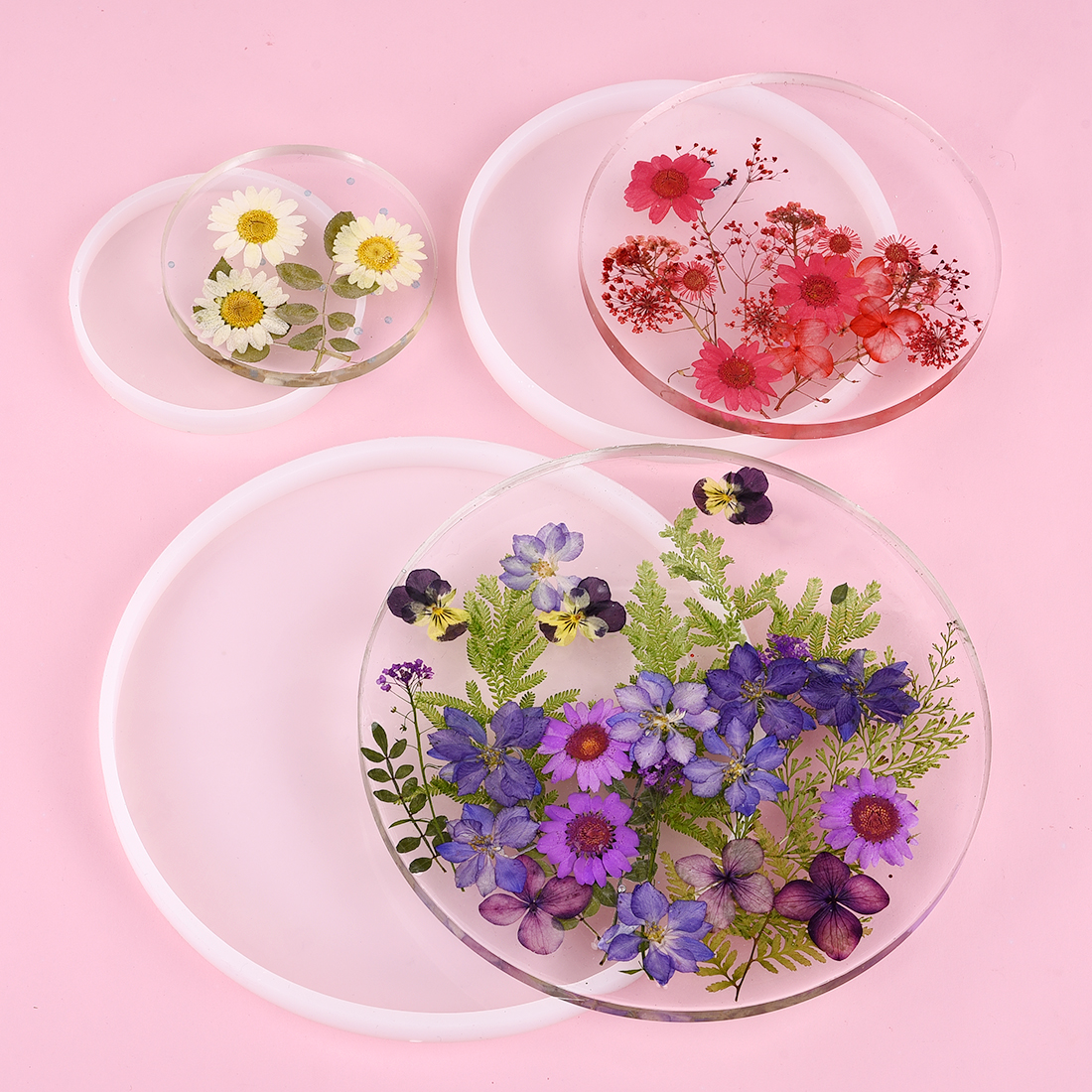 DIY Round Square Rectangle Sha - Coaster Mold Round บทวิจารณ์และราคา