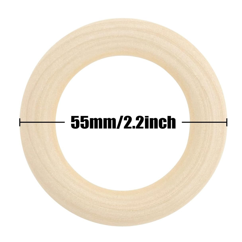 20PCS Wooden Rings for Craft 5 - Wood Ring Blank บทวิจารณ์และราคา