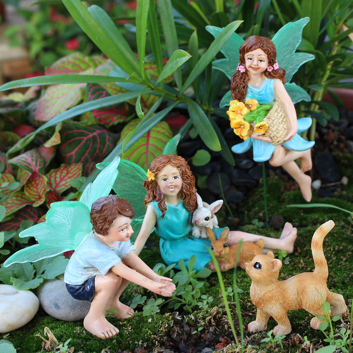 4pc Flower Fairy and Animal Pa - Resin Craft Ideas บทวิจารณ์และราคา
