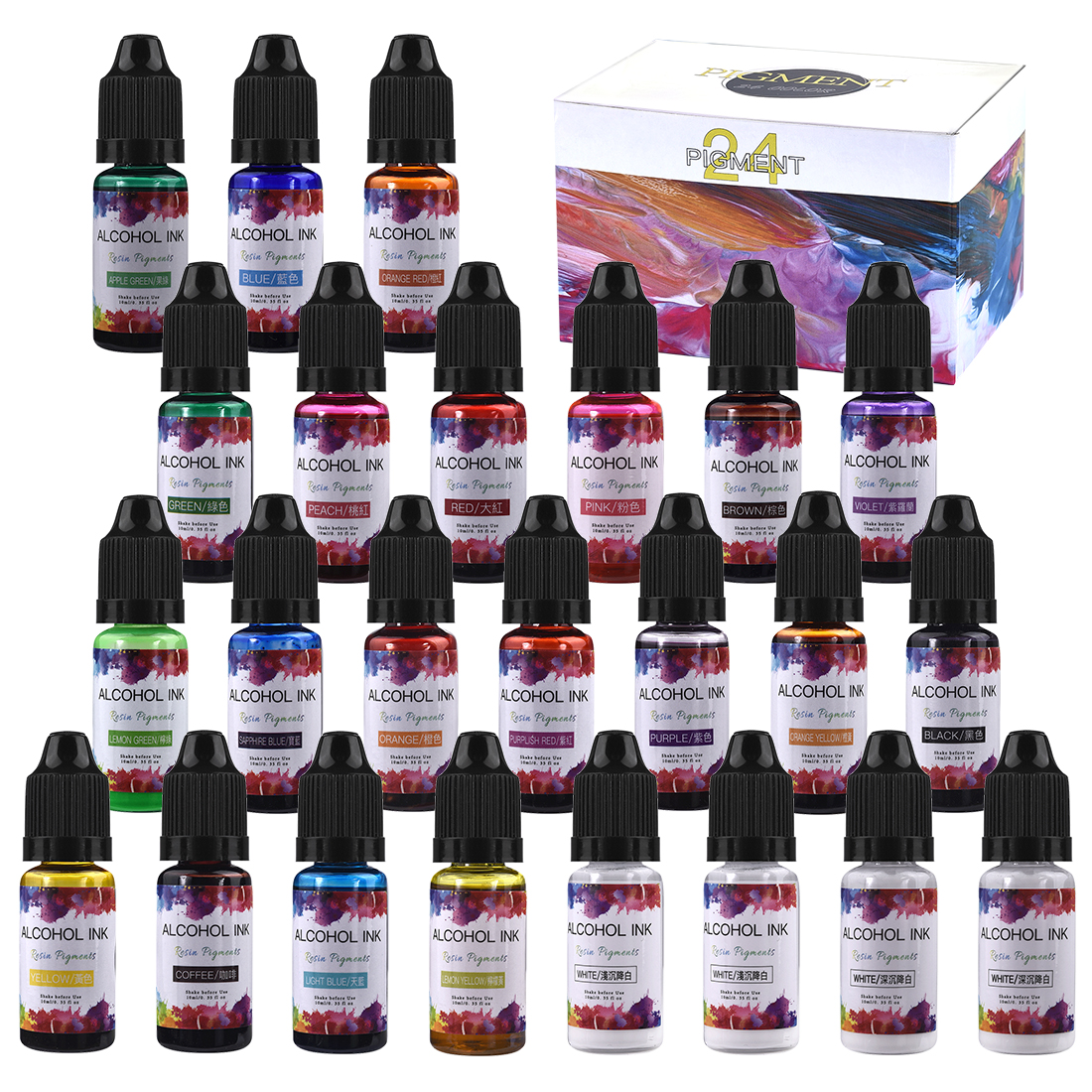 10ML Art Ink Alcohol Resin Pig - Resin Dye Alcohol บทวิจารณ์และราคา