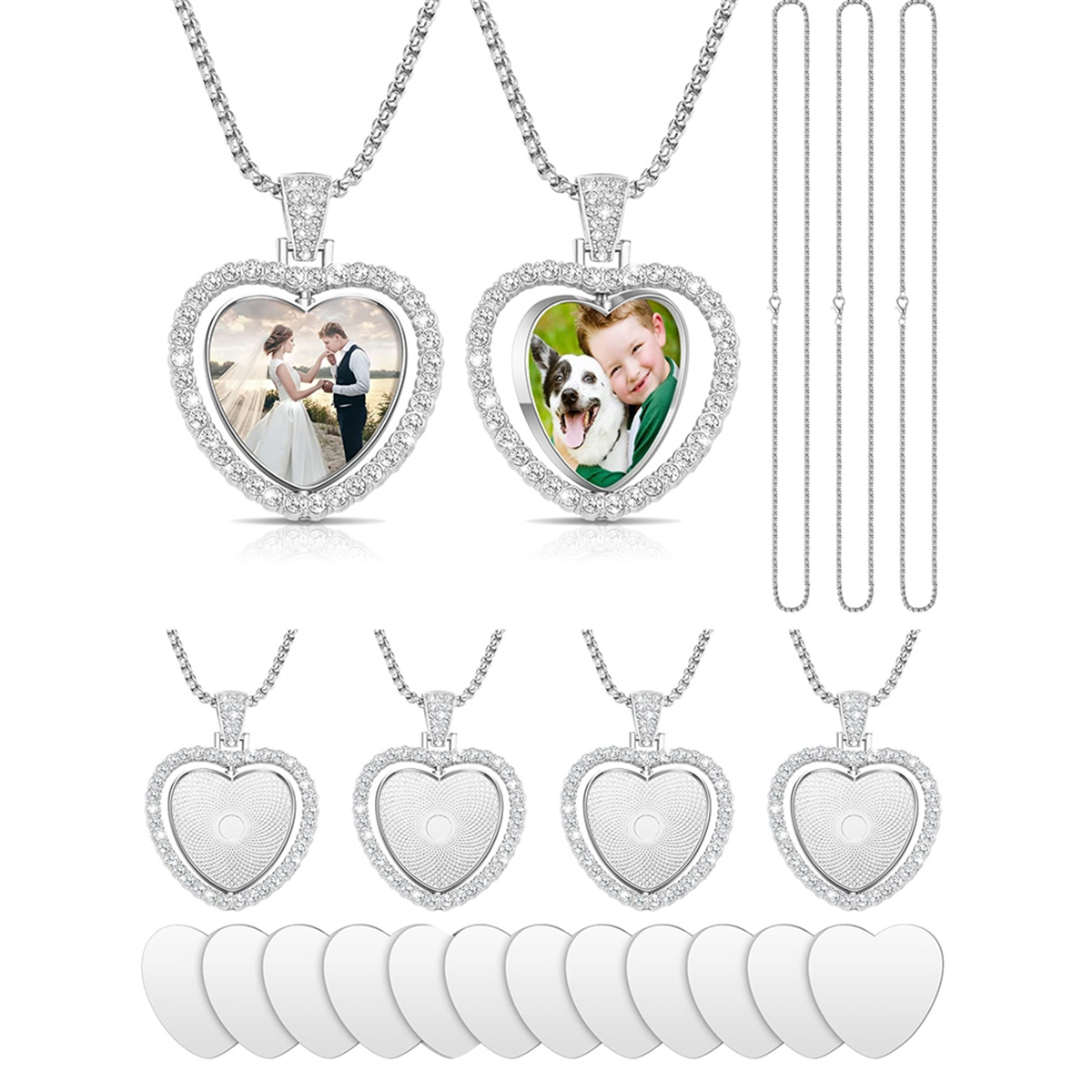 24Pcs Sublimation Rhinestone T - Bezels Set Pendant บทวิจารณ์และราคา