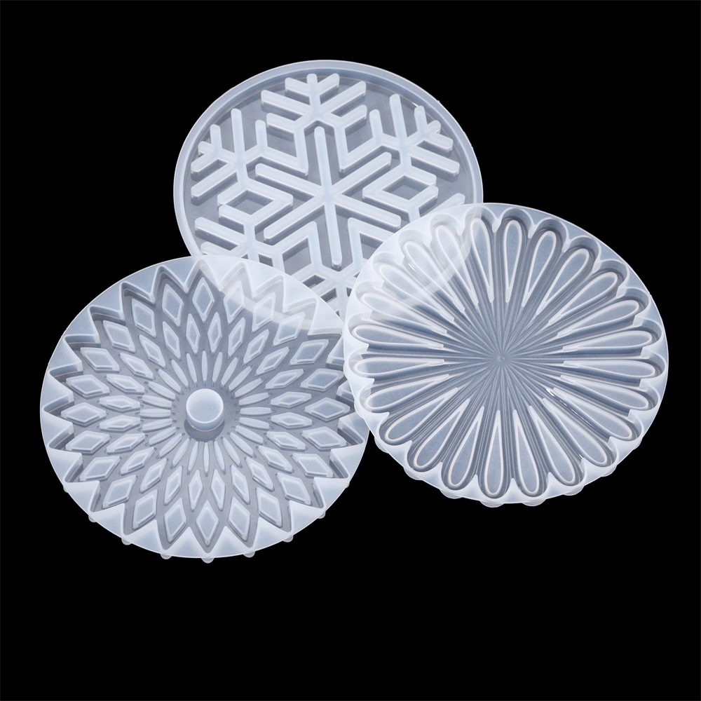 1Pcs Round Coaster Resin Silic - Coaster Mold Round บทวิจารณ์และราคา