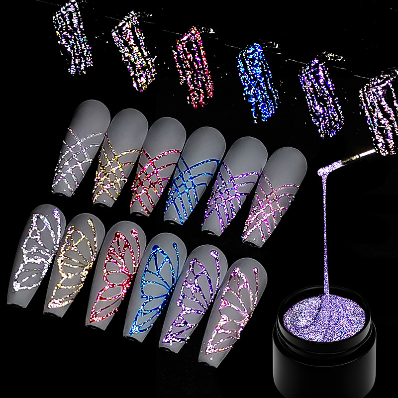 6Pcs/Set Reflective Glitter Sp - Resin Glitter Pack บทวิจารณ์และราคา