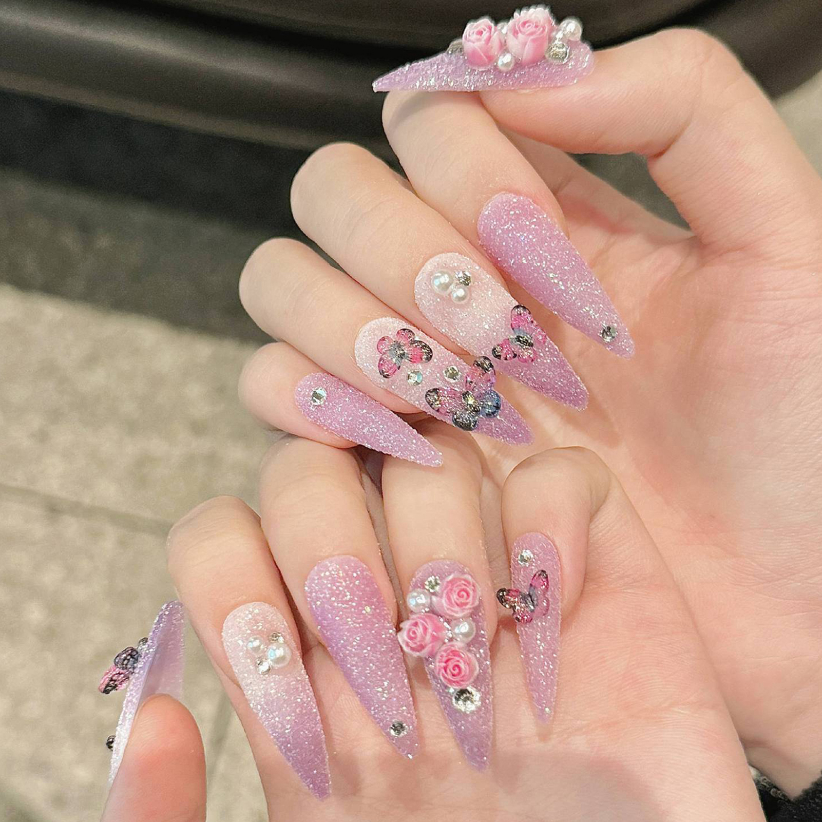 10pcs Long Stiletto Handmade F - Resin Craft Material บทวิจารณ์และราคา