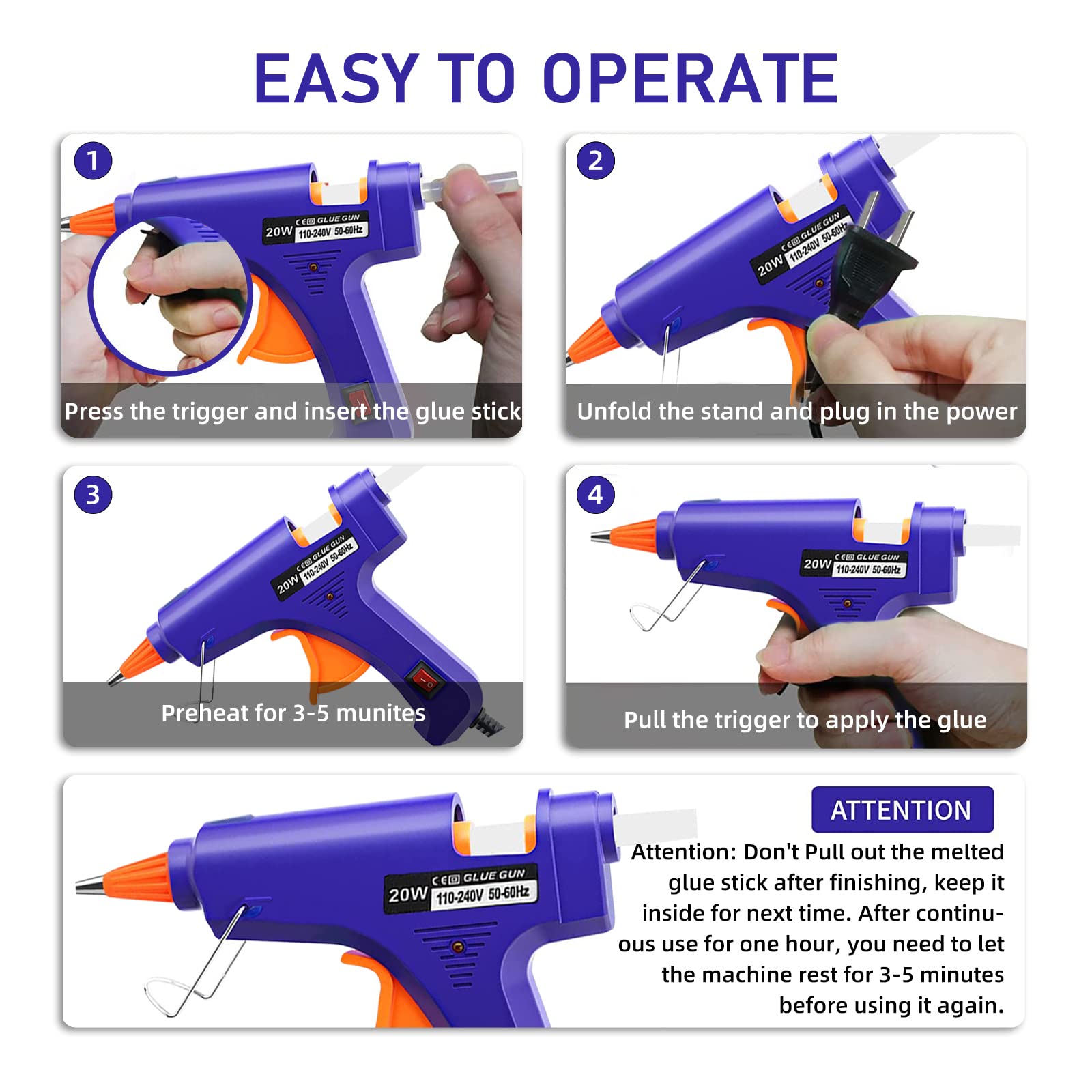 20W Hot Melt Glue Gun Househol - Heat Gun Small บทวิจารณ์และราคา