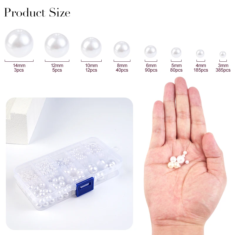 800pcs Artificial Faux Pearl R - Crafting Resin บทวิจารณ์และราคา