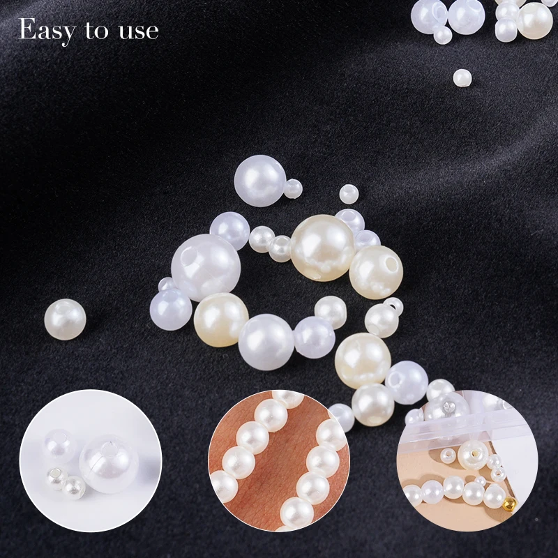 800pcs Artificial Faux Pearl R - Crafting Resin บทวิจารณ์และราคา