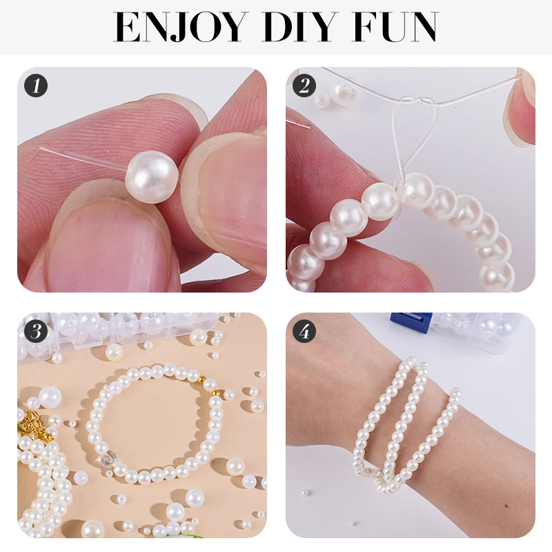 800pcs Artificial Faux Pearl R - Crafting Resin บทวิจารณ์และราคา