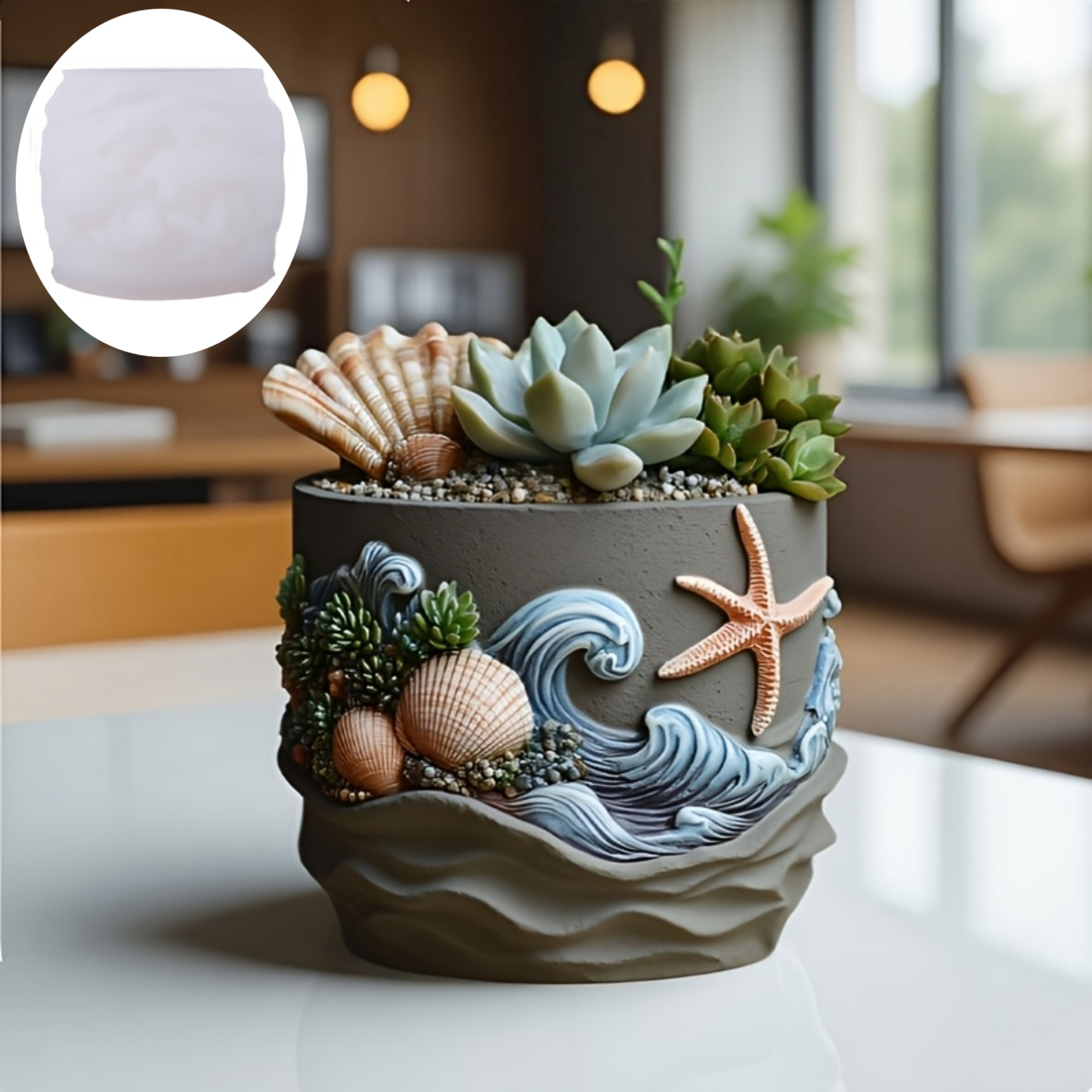 Resin silicone mold 3D ocean w - Resin Ocean Wave Mold บทวิจารณ์และราคา