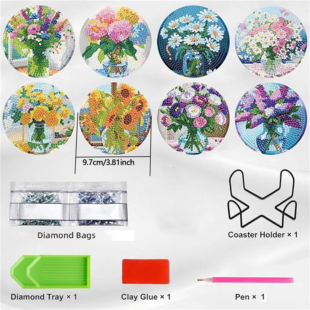 8-piece set of diamond paintin - Resin Craft Kit บทวิจารณ์และราคา