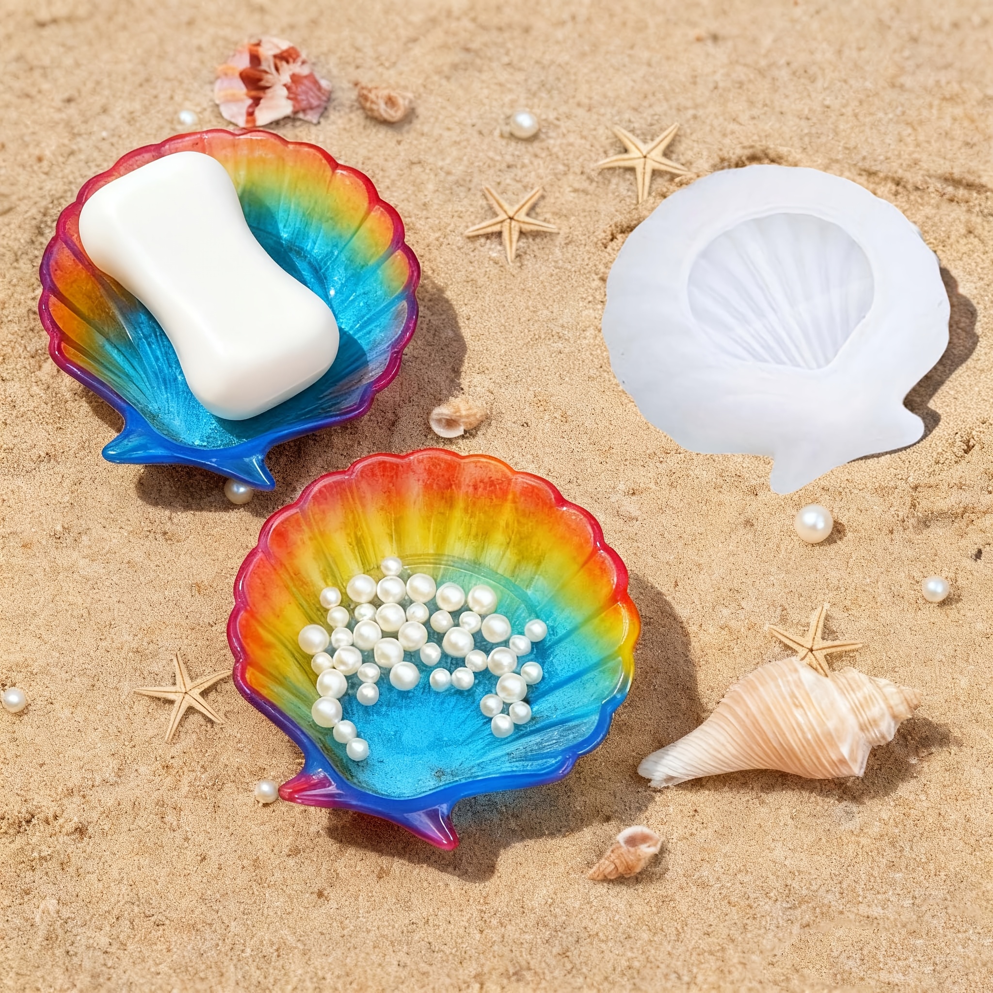 1 piece of silicone shell resi - Resin Craft Ideas บทวิจารณ์และราคา