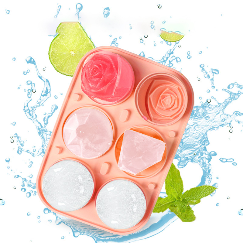 3D Rose Diamond Round Ice Cube - Coaster Mold Round บทวิจารณ์และราคา