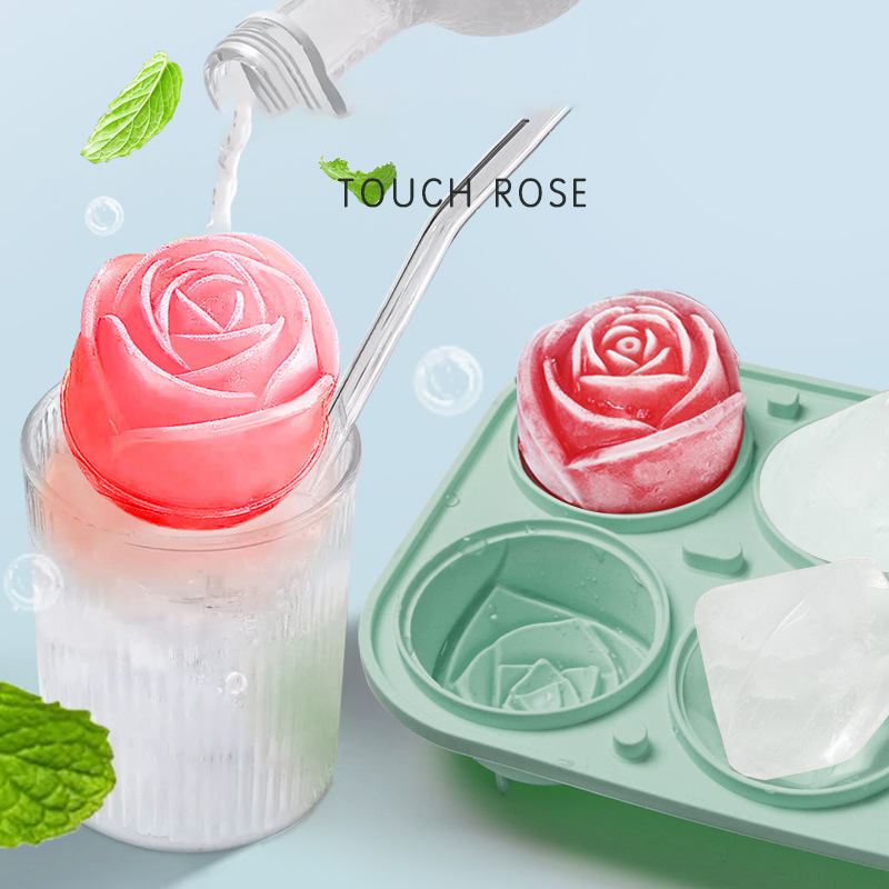3D Rose Diamond Round Ice Cube - Coaster Mold Round บทวิจารณ์และราคา