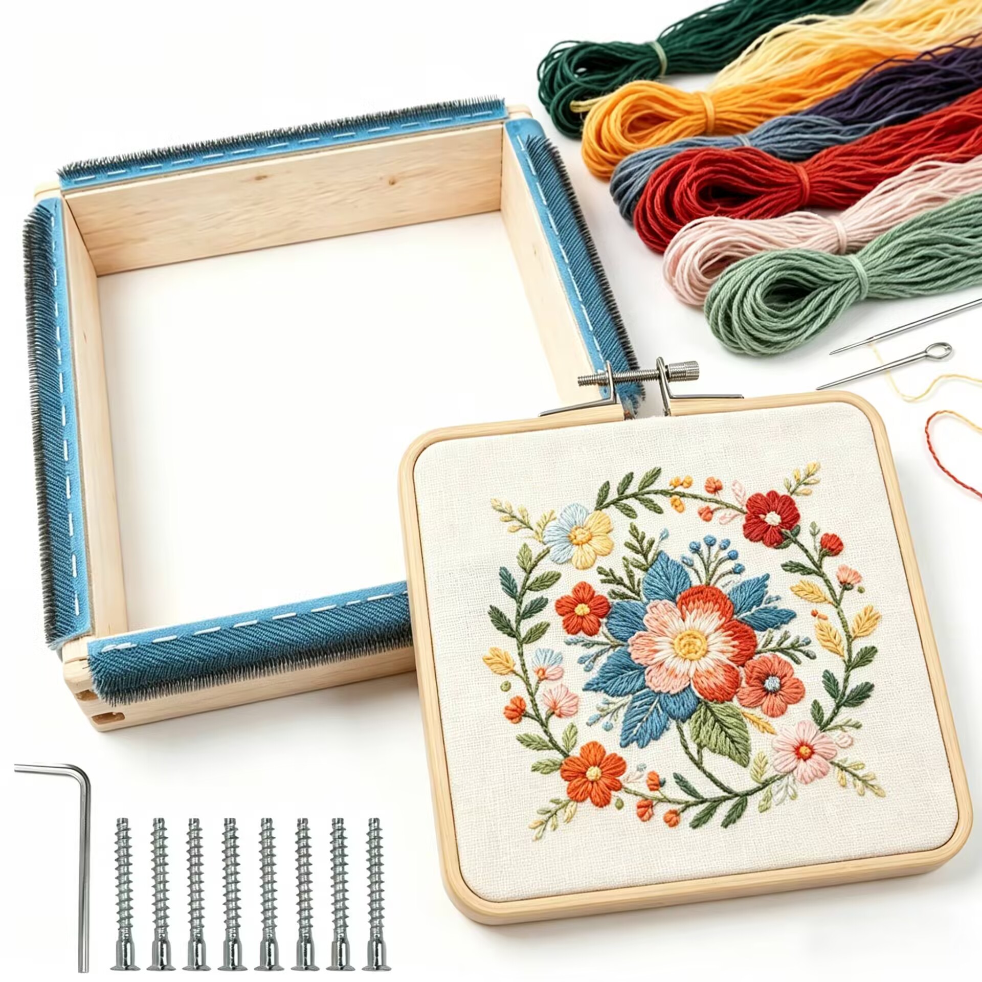 Punch Needle Frame Square Embr - Wood Ring Blank บทวิจารณ์และราคา