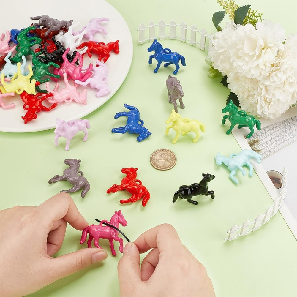 48pcs Opaque Acrylic Pendants  - Crafting Resin บทวิจารณ์และราคา