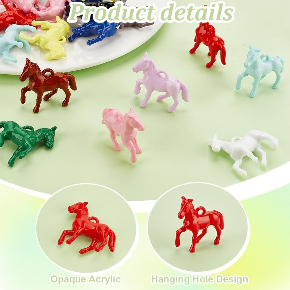 48pcs Opaque Acrylic Pendants  - Crafting Resin บทวิจารณ์และราคา