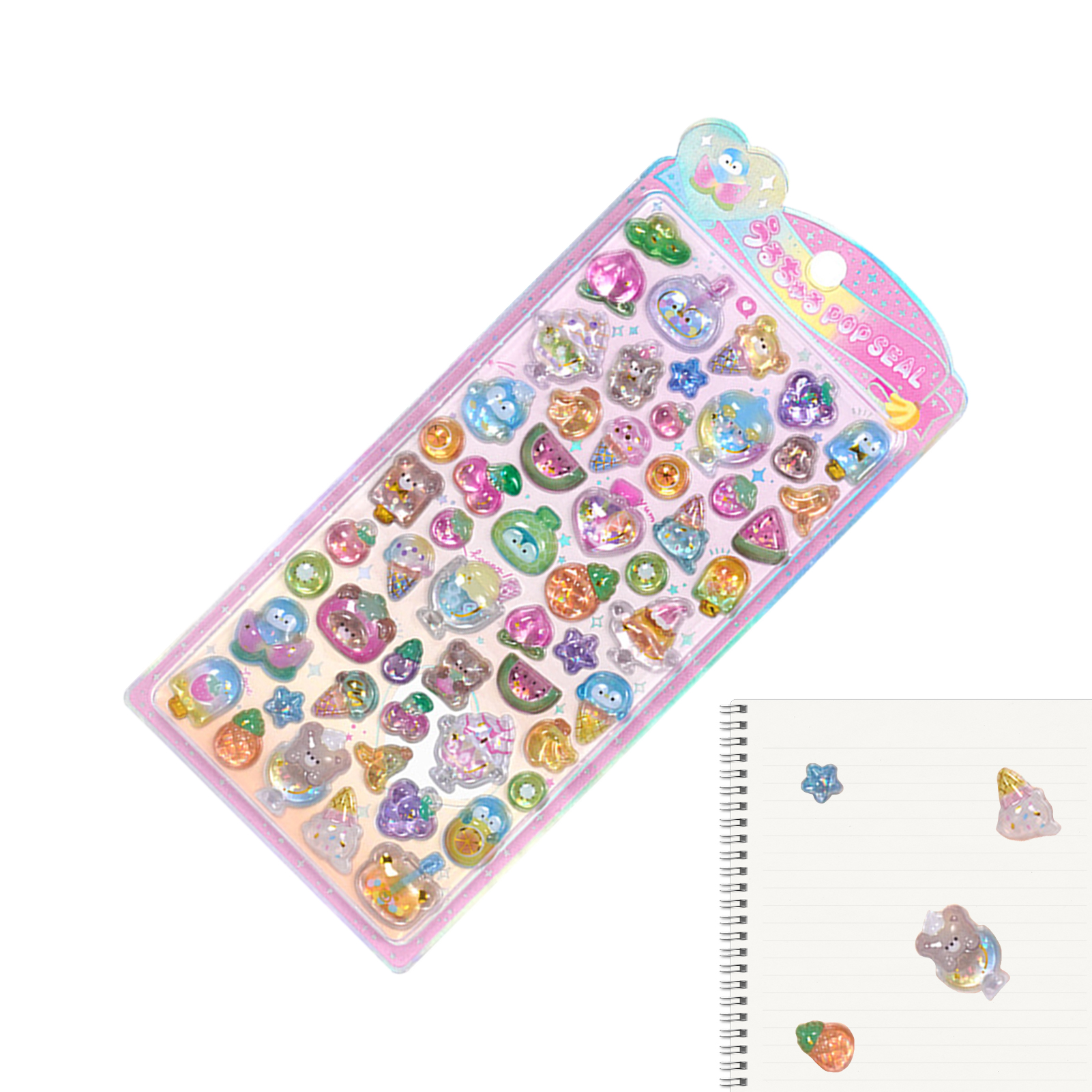 Cute Animal Sticker Pack 3D Sp - Resin Glitter Pack บทวิจารณ์และราคา