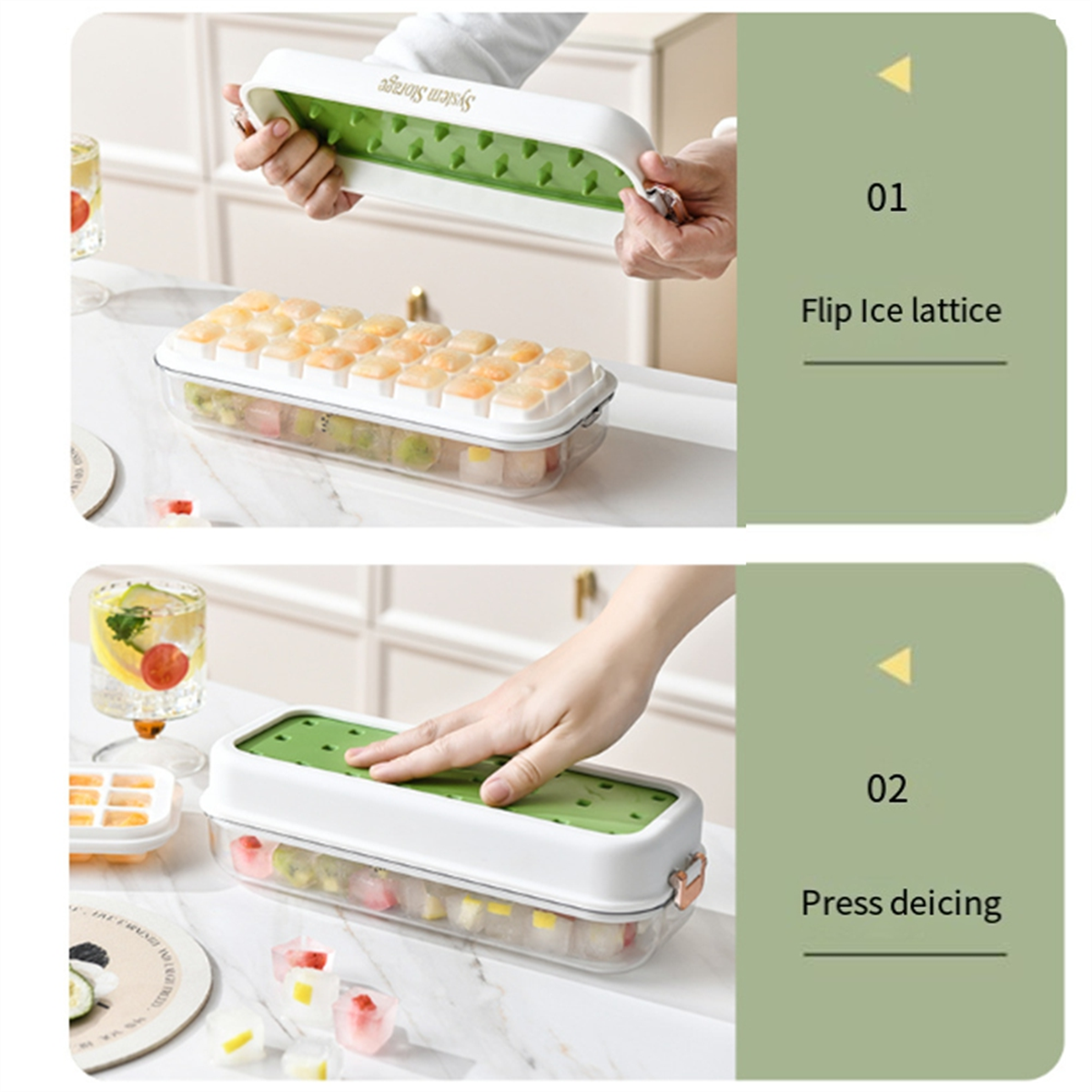 Y31A 24Grid Type Ice Tray Mold - Silicone Mold Tray บทวิจารณ์และราคา