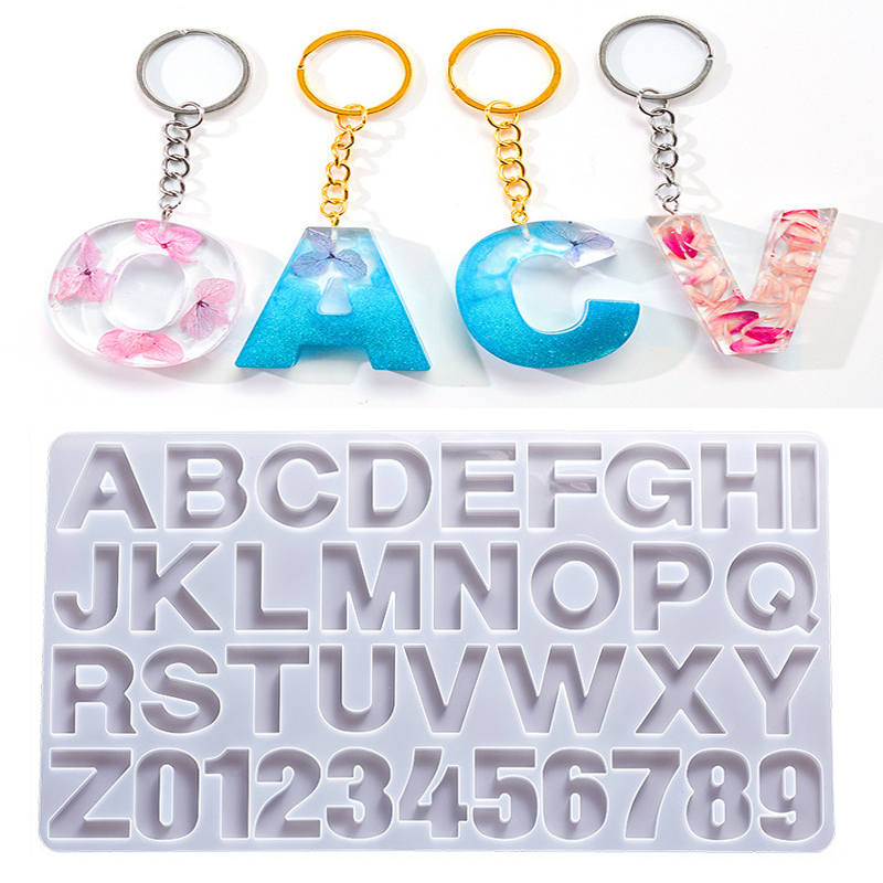 Alphabet Epoxy Resin Silicone  - Gold Foil Flakes บทวิจารณ์และราคา