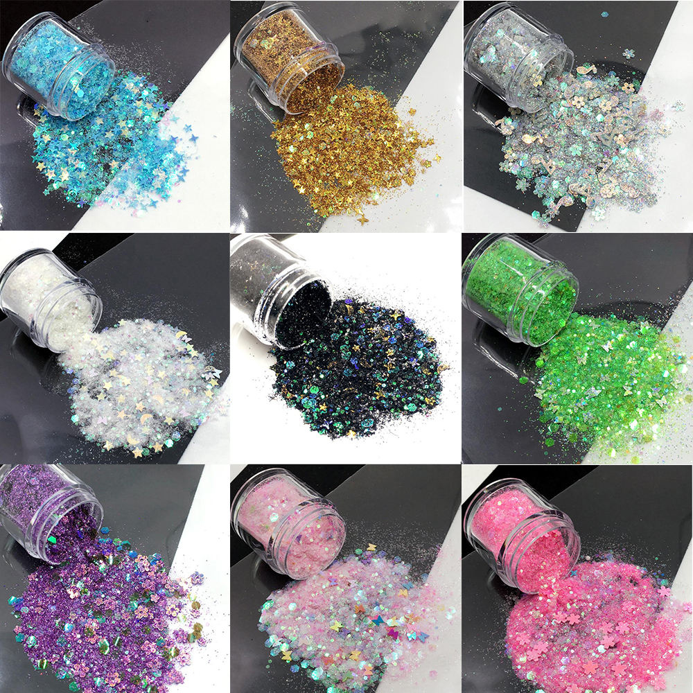 10ml/Box Glitter Epoxy Resin F - Gold Foil Flakes บทวิจารณ์และราคา