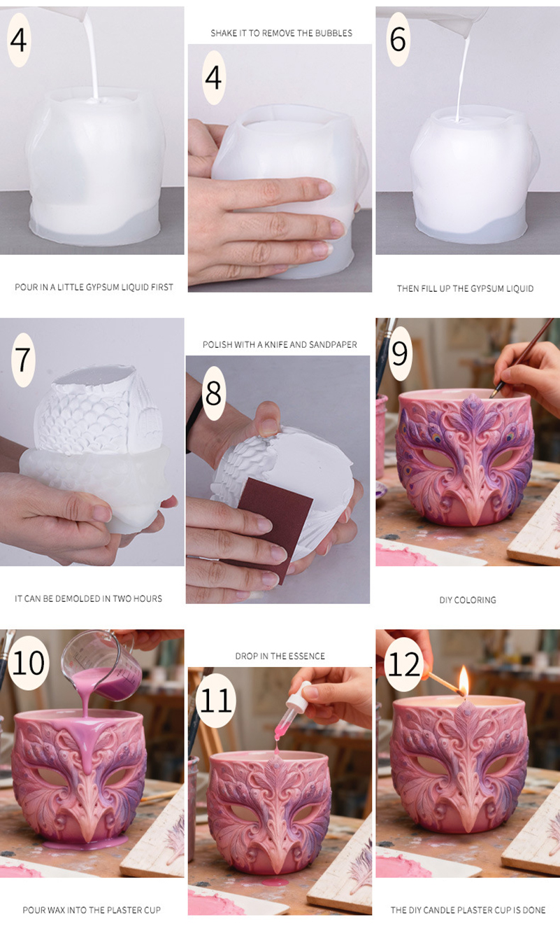 Resin Drip Candle Cups  Cement - Resin Craft Workshop บทวิจารณ์และราคา
