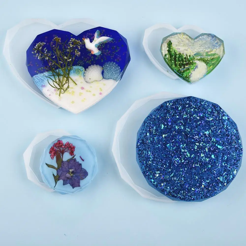 Resin Coaster Silicone Mold Ca - Coaster Mold Round บทวิจารณ์และราคา