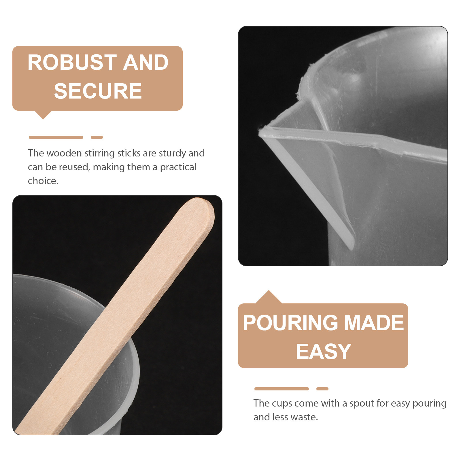 1Set Epoxy Resin Mixing Cup Se - Mixing Cup Silicone บทวิจารณ์และราคา