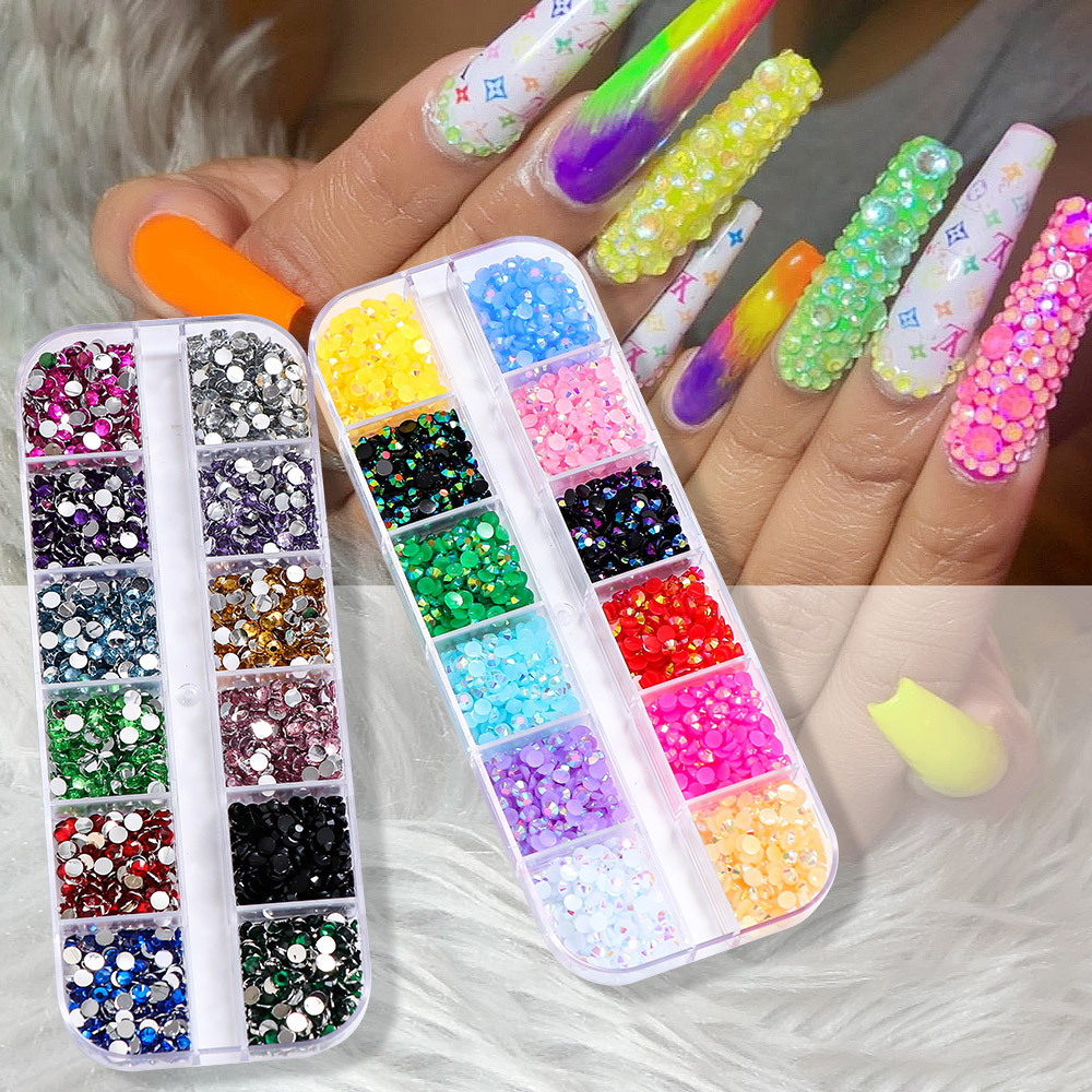 2400pcs 2mm AB Jelly Rhineston - Resin Glitter Pack บทวิจารณ์และราคา