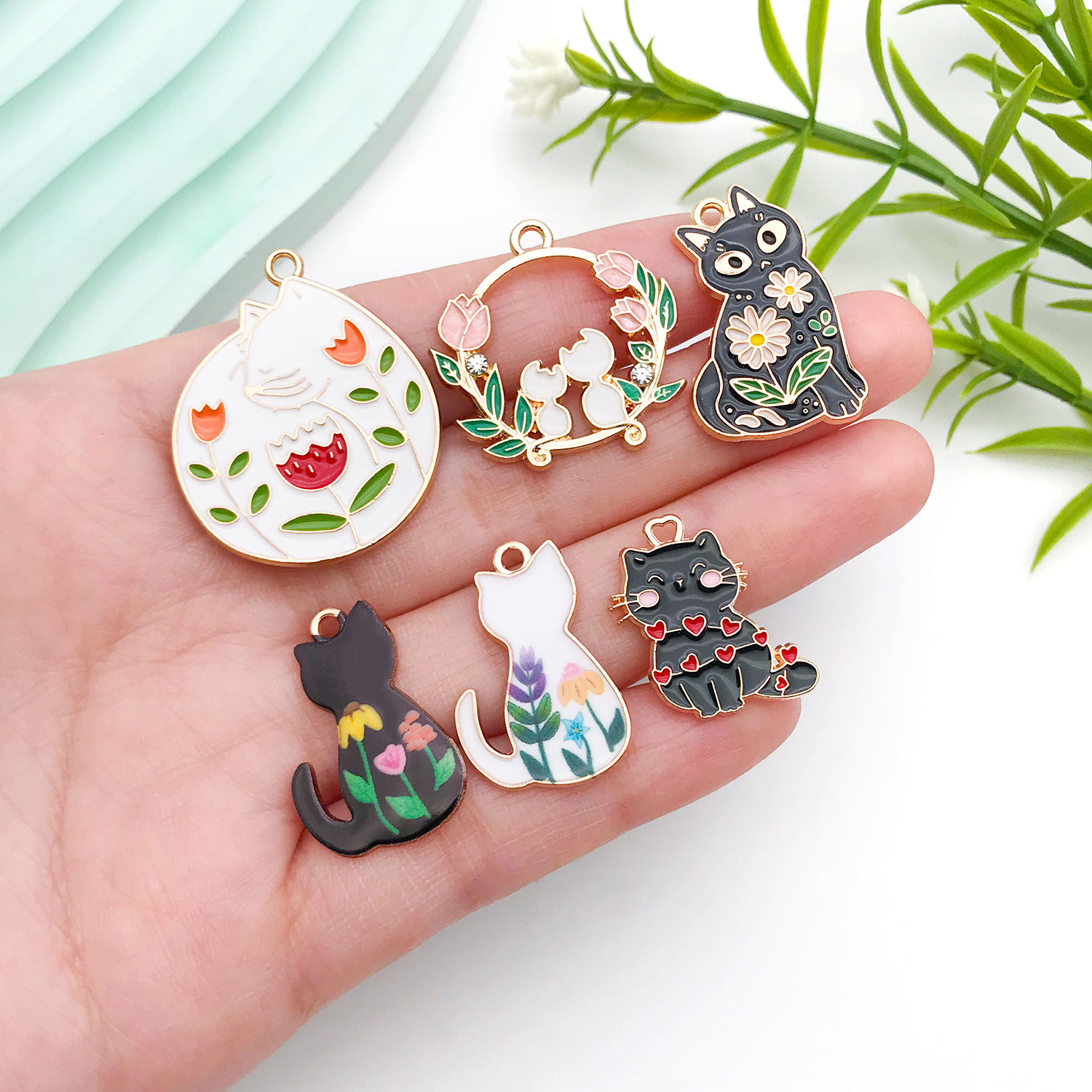 5/10pcs Resin Popular Cat Char - Resin Craft Material บทวิจารณ์และราคา
