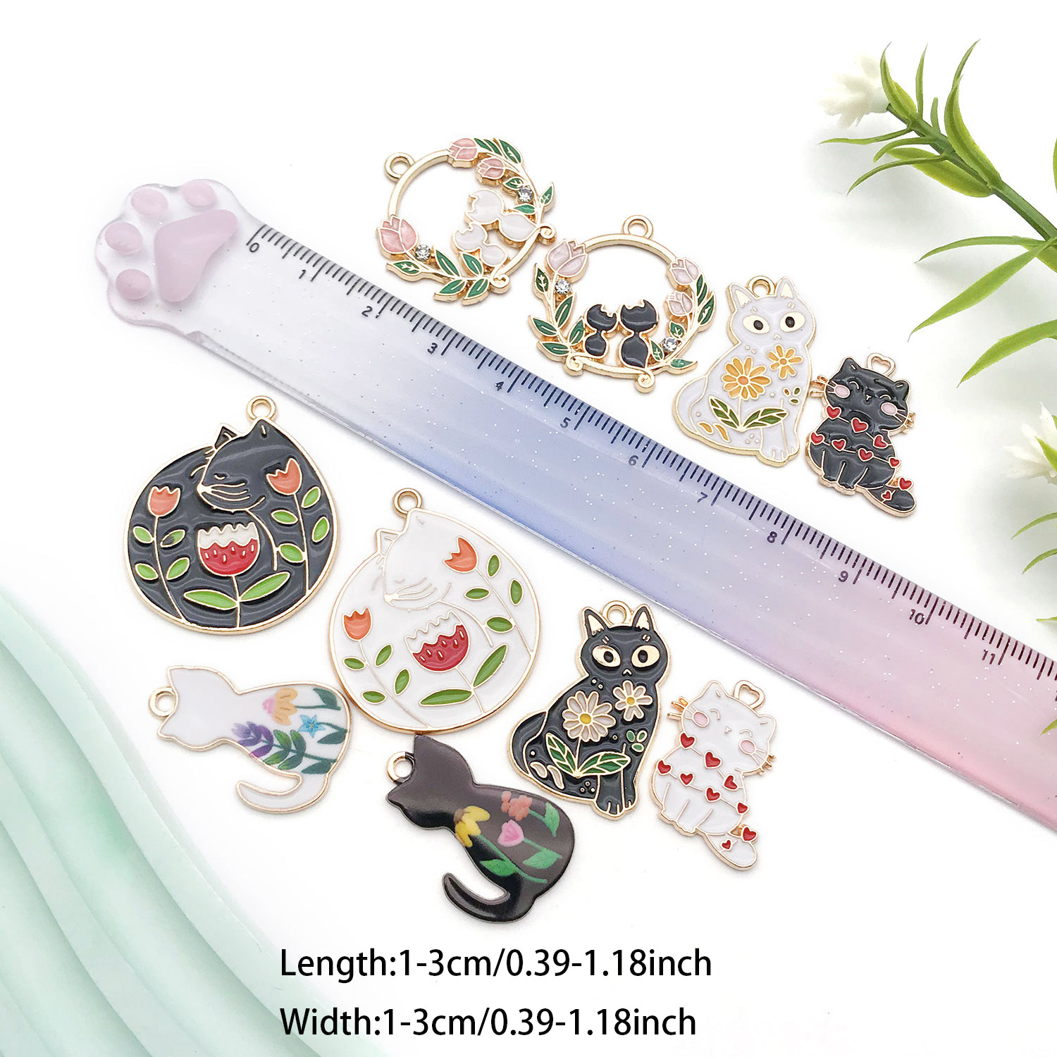 5/10pcs Resin Popular Cat Char - Resin Craft Material บทวิจารณ์และราคา