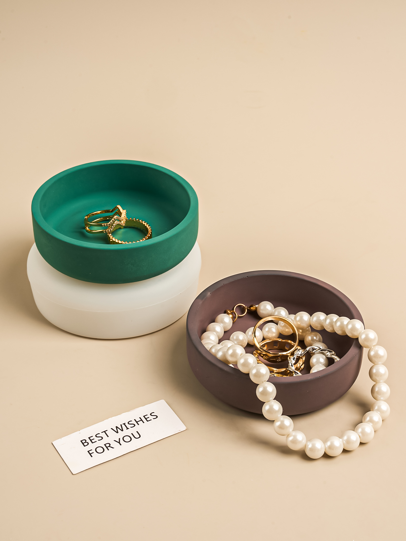 Nordic Round Storage Bowl Ceme - Coaster Mold Round บทวิจารณ์และราคา