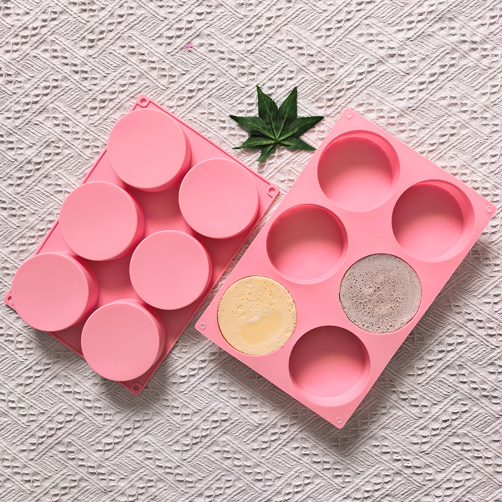 1pc 6-cavity large round disc  - Coaster Mold Round บทวิจารณ์และราคา