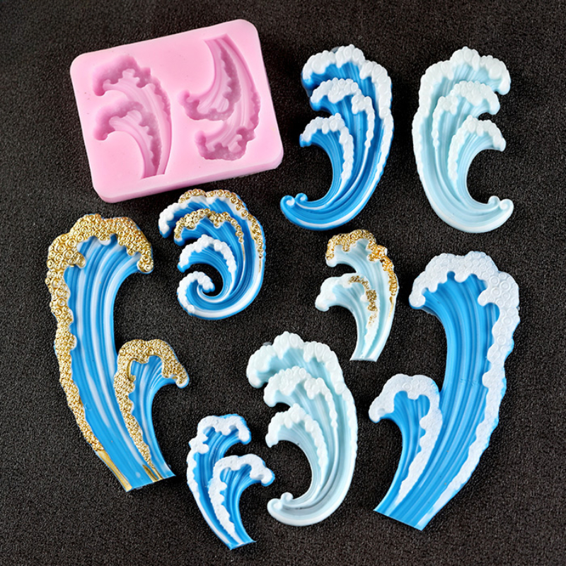 Wave Ocean Silicone Molds Cake - Resin Ocean Wave Mold บทวิจารณ์และราคา