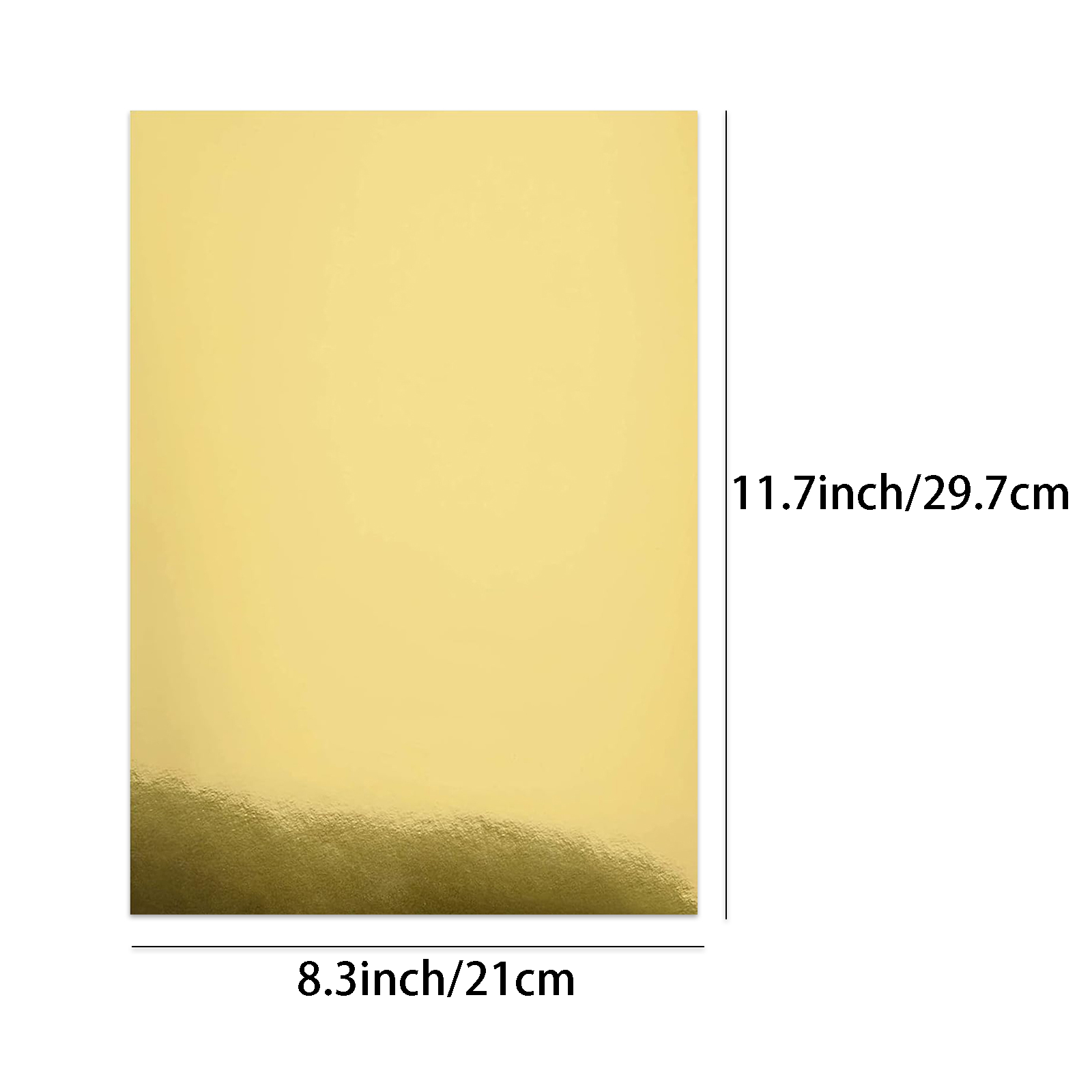 10 Sheets A4 Size Metallic Gol - Gold Foil Flakes บทวิจารณ์และราคา