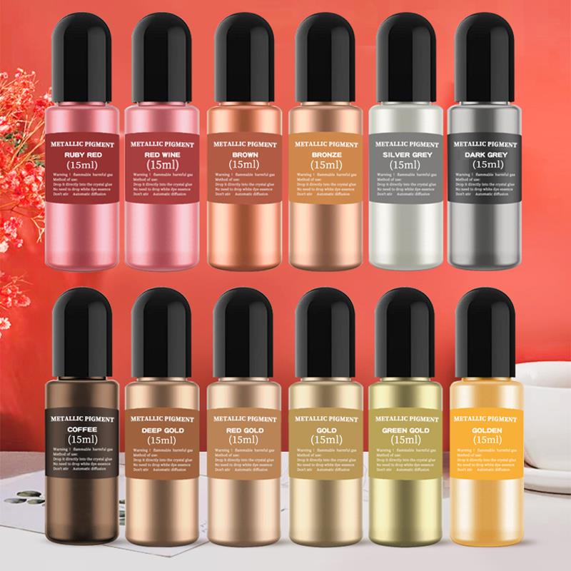 15ml Metal Resin Pigment Alcoh - Resin Dye Alcohol บทวิจารณ์และราคา