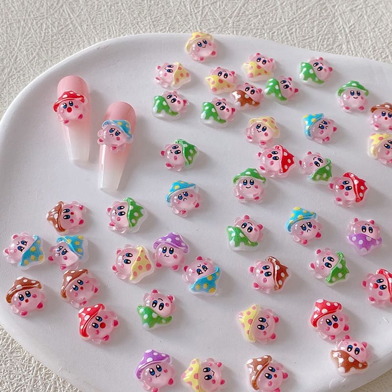 2/10/20pcs Kirby Nail Charms 3 - Crafting Resin บทวิจารณ์และราคา