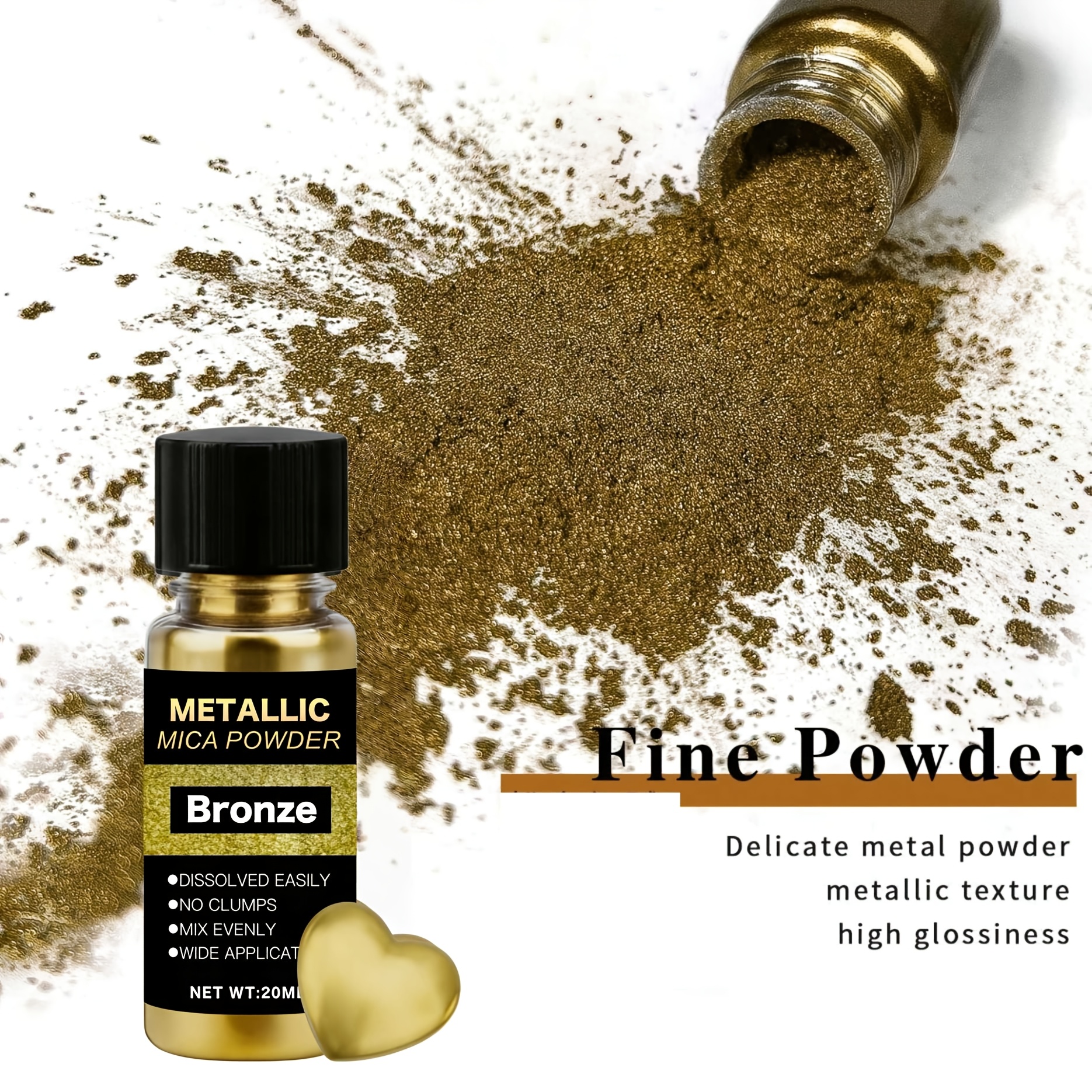 Metallic Mica Powder, Brushed  - Resin Pigment Set บทวิจารณ์และราคา