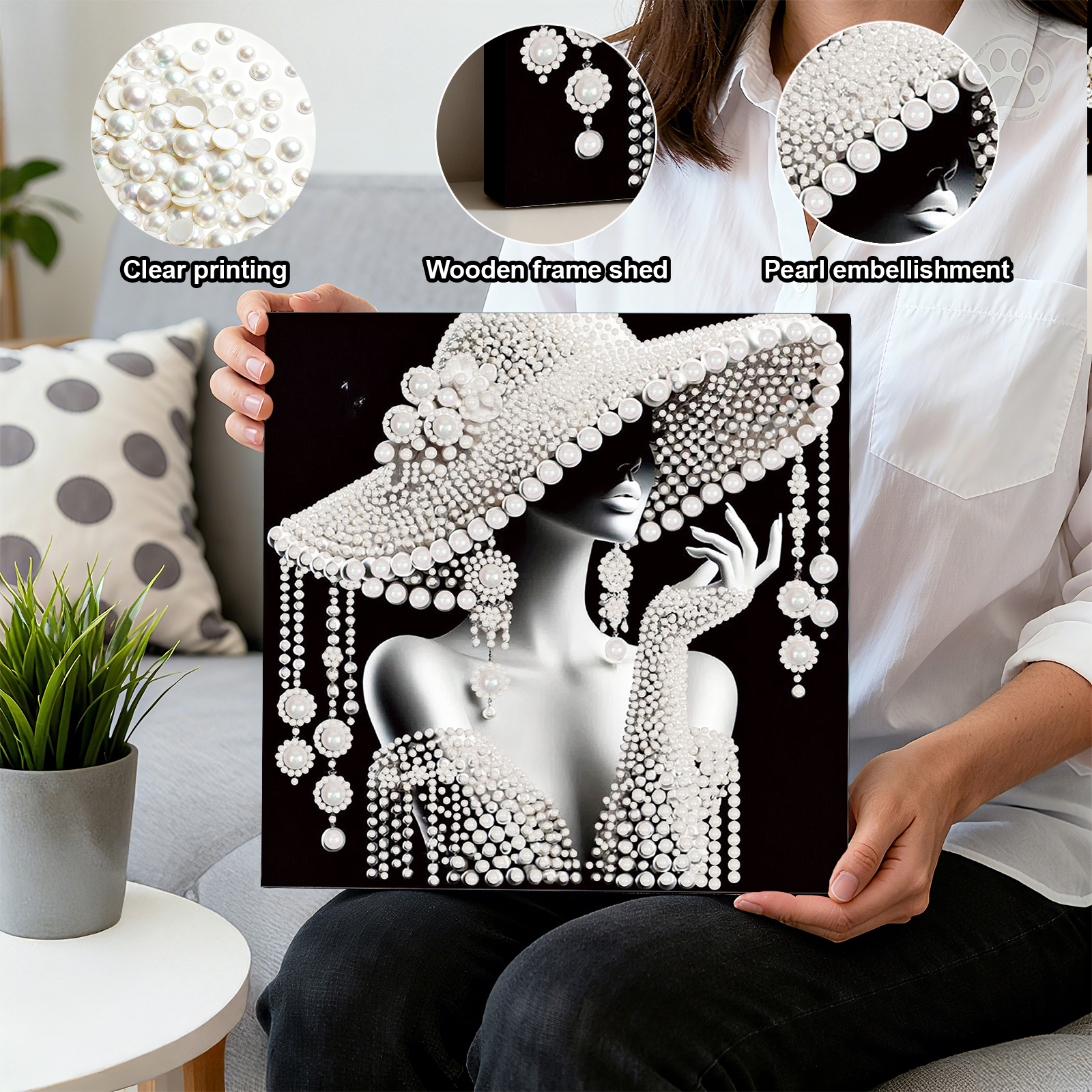 DIY Ladies Pearl Diamond Paint - Resin Craft For Beginners บทวิจารณ์และราคา