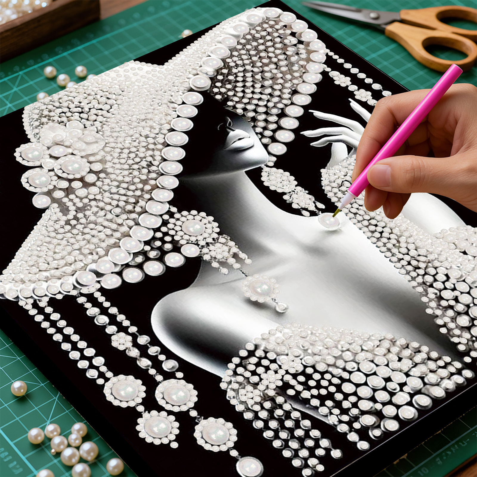 DIY Ladies Pearl Diamond Paint - Resin Craft For Beginners บทวิจารณ์และราคา