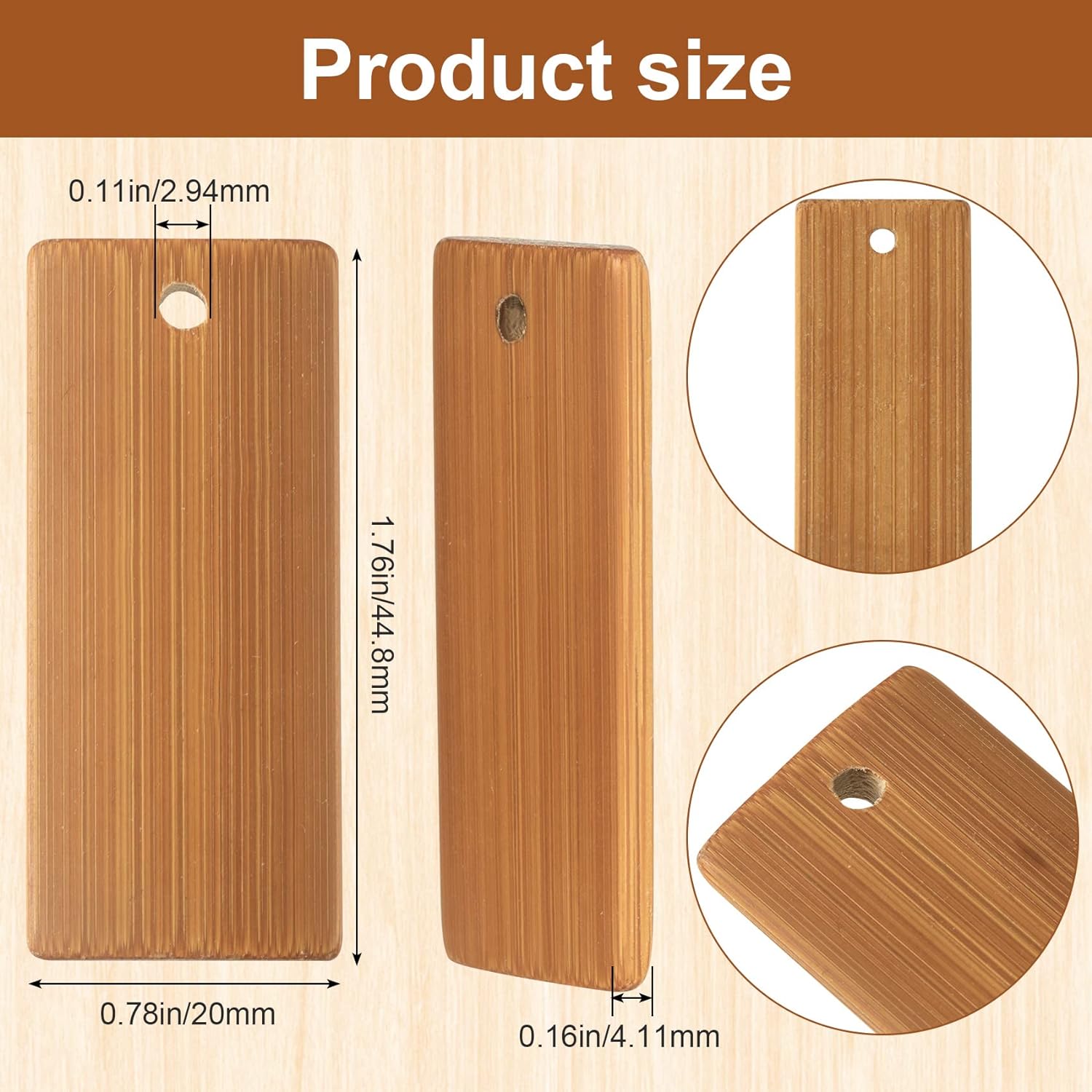 50Pcs Natural Wood Blanks 45x2 - Wood Ring Blank บทวิจารณ์และราคา
