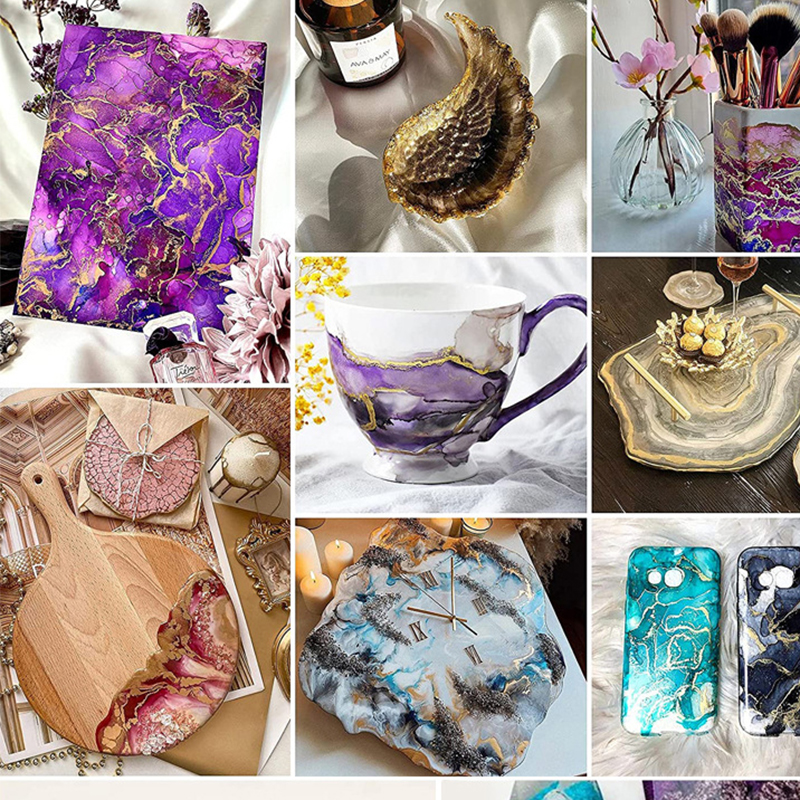 DIY Blooming Pigment For Resin - Resin Dye Alcohol บทวิจารณ์และราคา